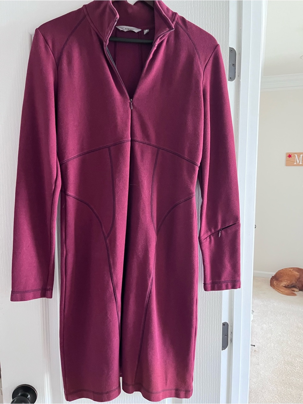 Athleta Raspberry Crewneck Pullover